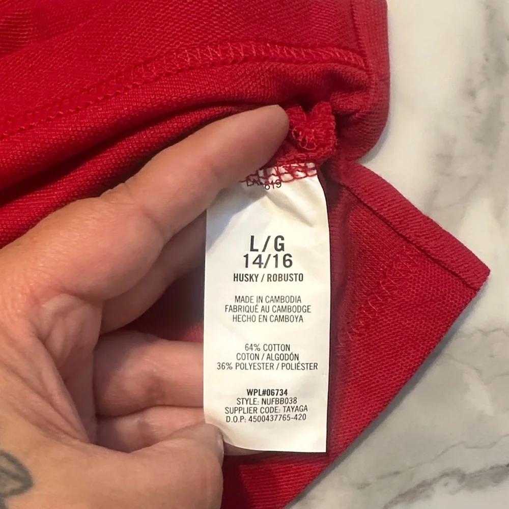 Nautica Vibrant Red Kids Polo Shirt
